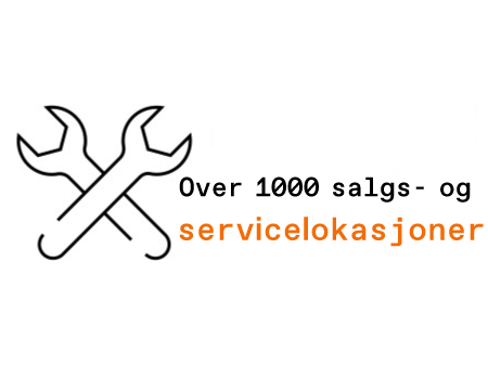 Over 1000 sales and service locations